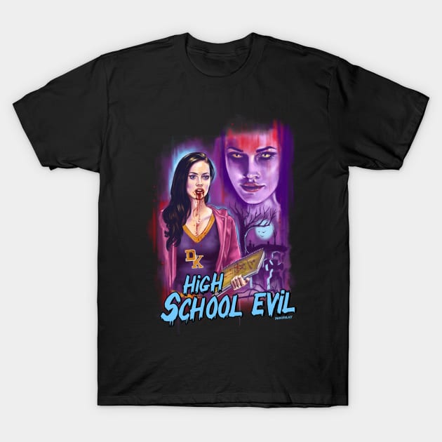 High School Evil art by BwanaDevilArt T-Shirt by BwanaDevilArt